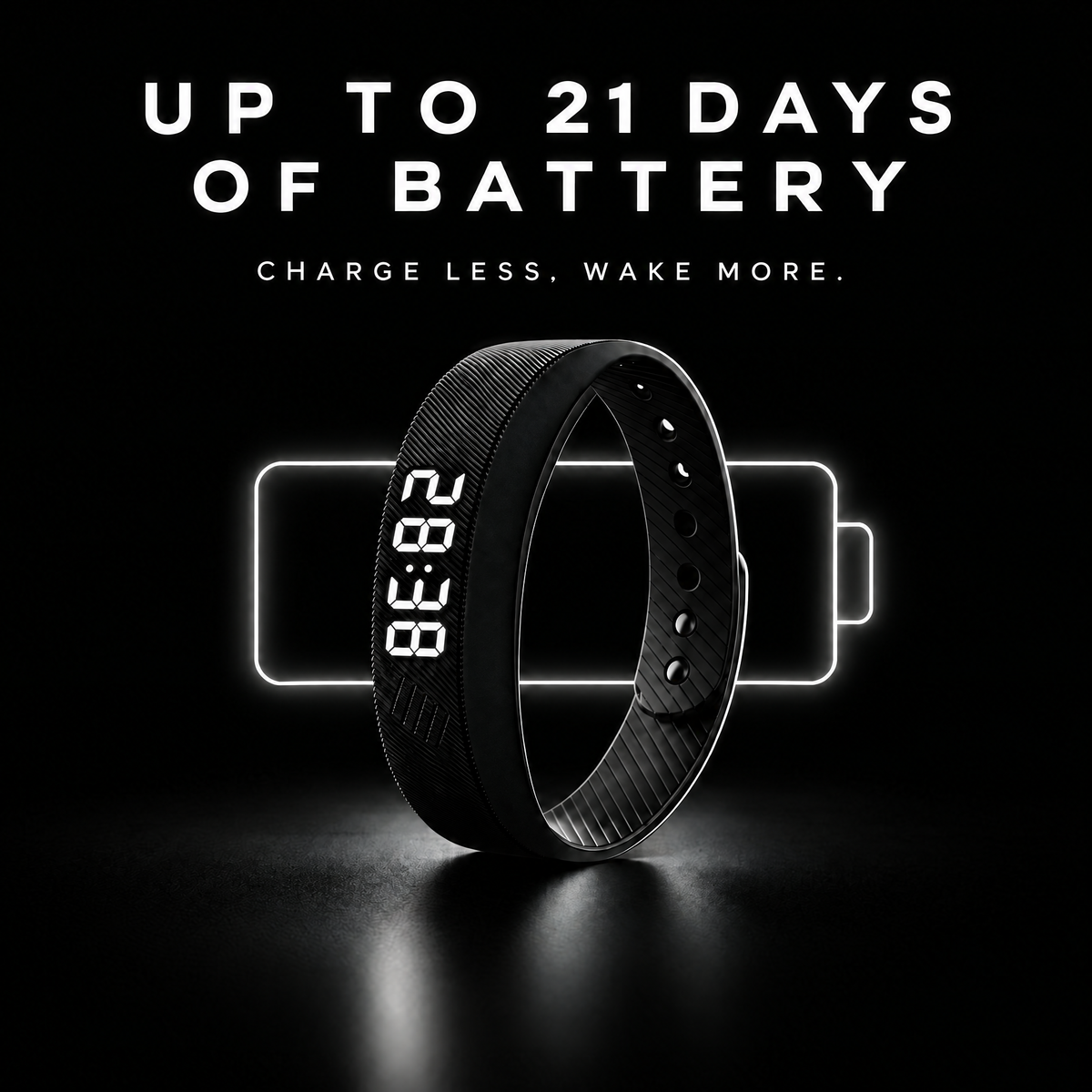 Snooze Zero Pro Vibrating Alarm Band | Silent Wake-Up Wristband